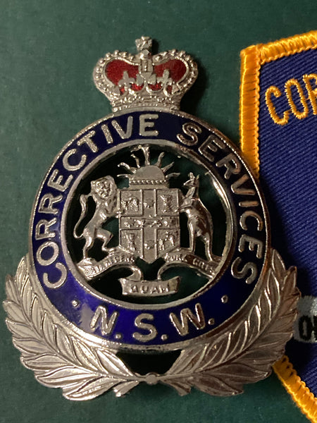 NSW Corrective Services Cap Badge & Patch