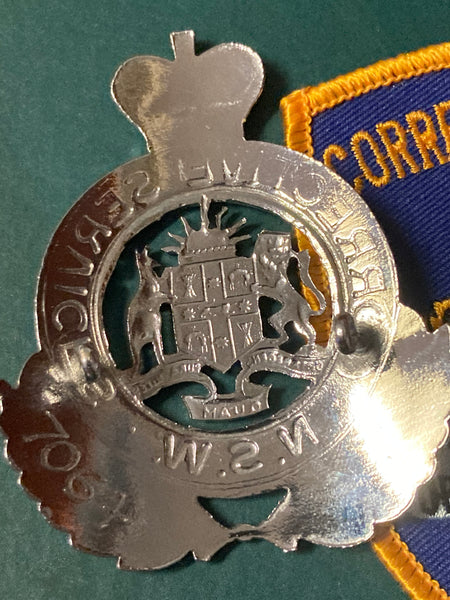 NSW Corrective Services Cap Badge & Patch