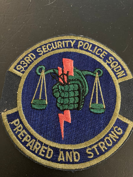 93rd Security Police Sqd Patch