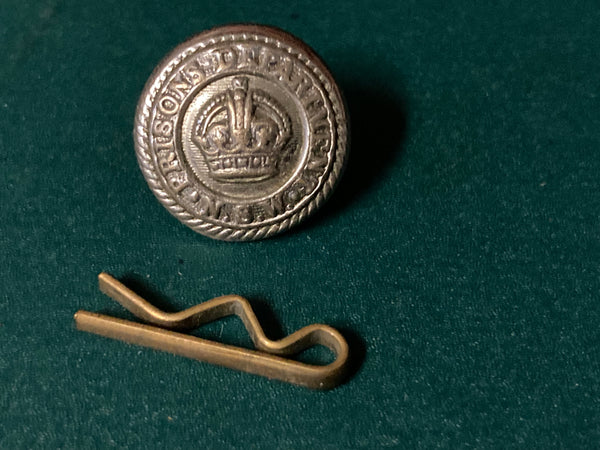 K/c - NSW Prisons Department White Metal Button