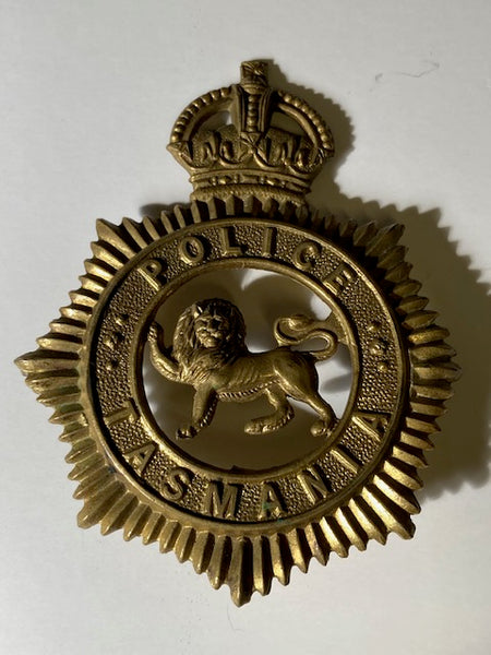 Pre - 1954 King's Crown - Tasmania Police Cap Badge