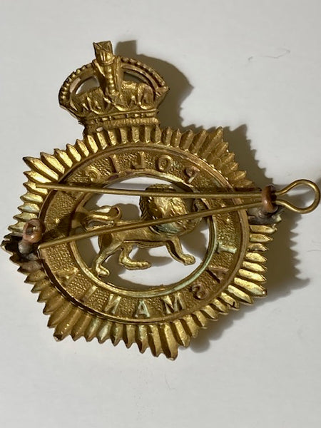 Pre - 1954 King's Crown - Tasmania Police Cap Badge