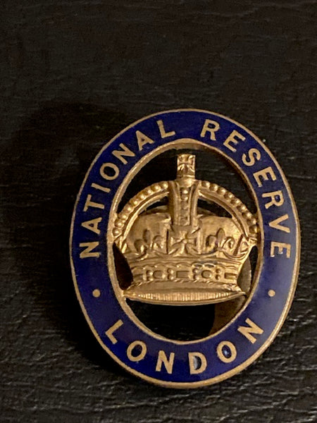 WW1 - National Reserve London Enamel Badge