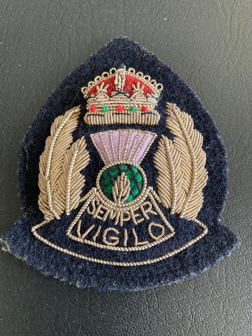 Scottish Police Bullion Cap Badge