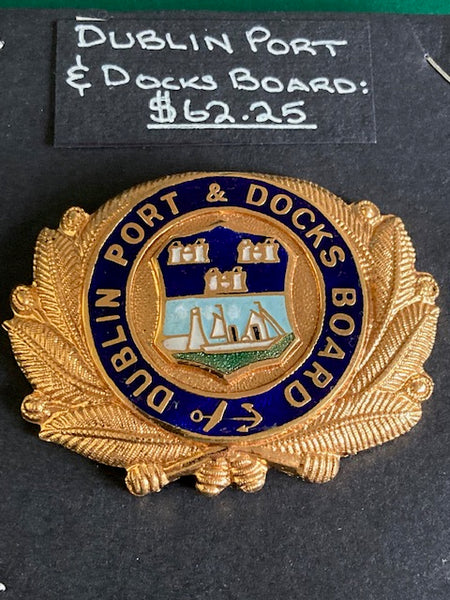 Dublin Port & Docks Board Cap Badge