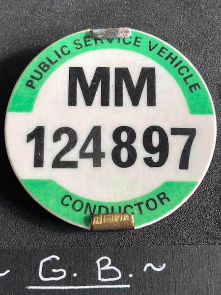 London Bus Conductor's Badge