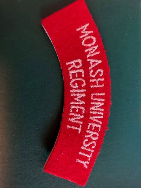 Monash University Regiment Cloth Title