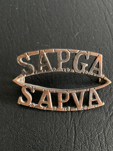 South Africa Permanent Garrison Artillery Title Badge