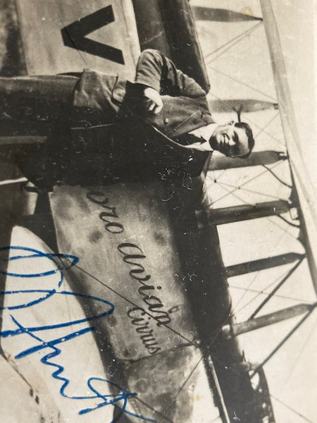 Captain Bert Hinkler Signed London to Bundaberg Photo Card