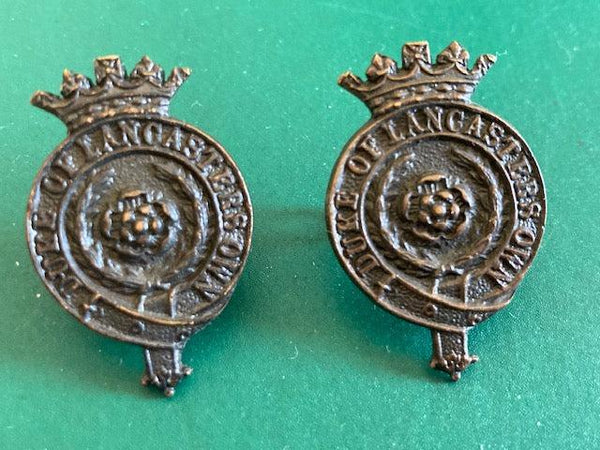 WW1 - Duke of Lancasters Own Collar Badge Pair