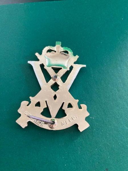 Victoria Regiment Cap Badge