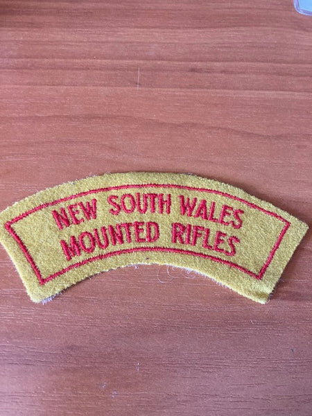 NSW Mounted Rifles Shoulder Patch