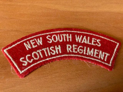 NSW Scottish Regt Shoulder Patch