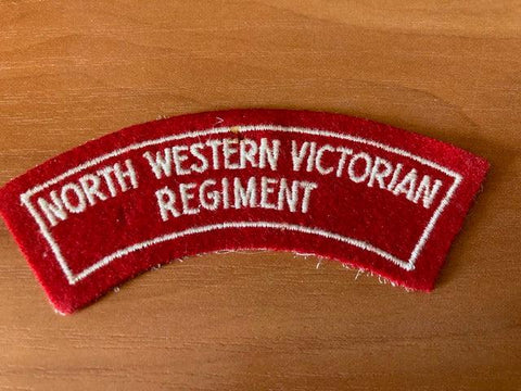 North Western Victoria Regt Shoulder Title Patch