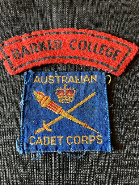 Barker Collage Cadet Corps Patch