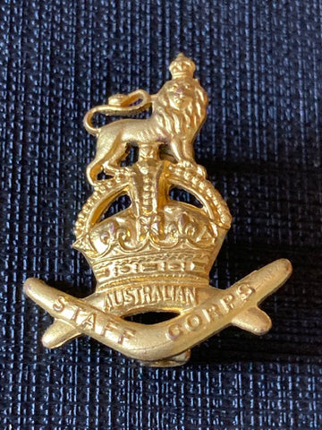 Australian Staff Corps Collar Badge