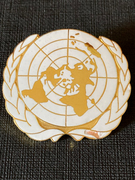 UN - Enamel Cap Badge