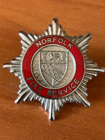 UK - Norfolk Fire Service Cap Badge