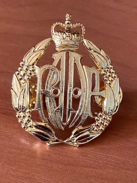 RAAF Gilt Metal Cap Badge