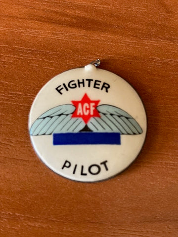 WW2 - Comforts Fund Pilot Button Badge