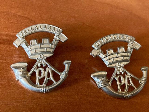 Somerset Light Infantry Collar Badge Pair