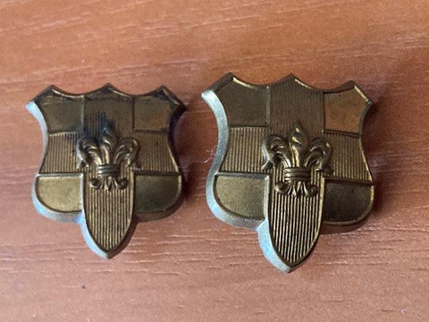 Lincolnshire Imperial Yeomanry Collar Badge Pair