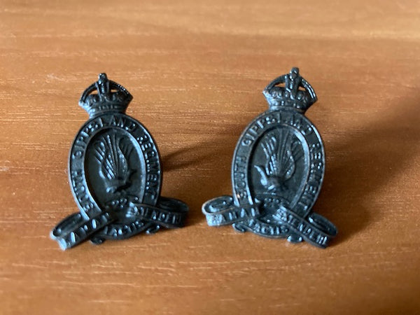 South Gippsland Regt Collar Badge Pair