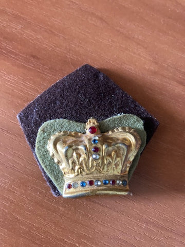 Large Vintage Rank Crown