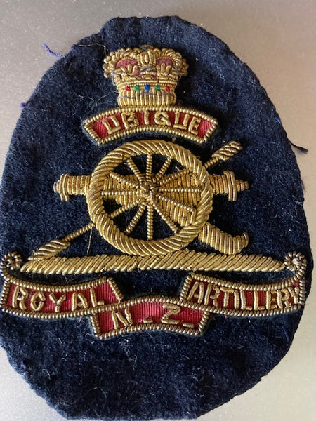 NZ Royal Artillery Corps Bullion Badge