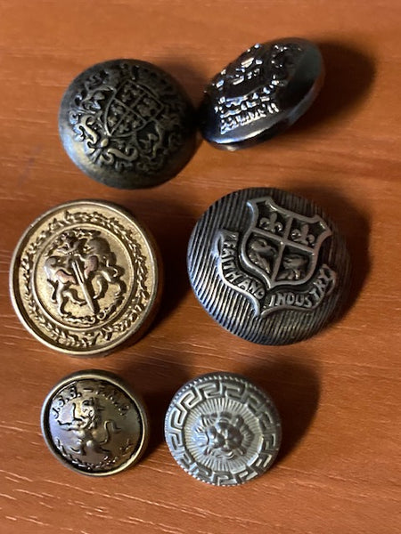 6 - Assorted Military Buttons