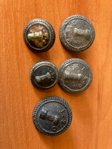 5 - Early Firmin London Uniform Buttons