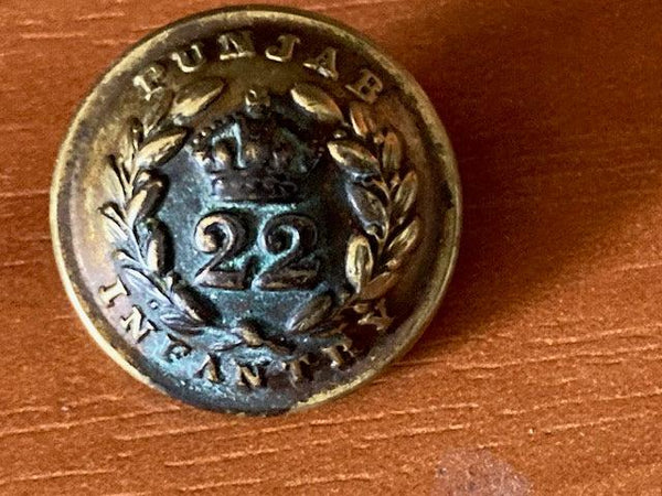 India - 22nd Punjab Infantry Button