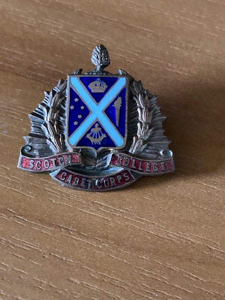 Scotch College Melb Cadet Corps Collar Badge