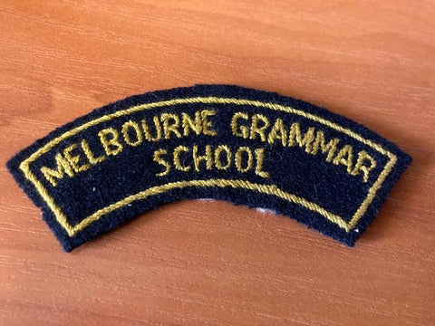 Melbourne Grammar School Cadet Corps Shoulder Title