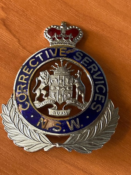 NSW Corrective Services Cap Badge - A/F