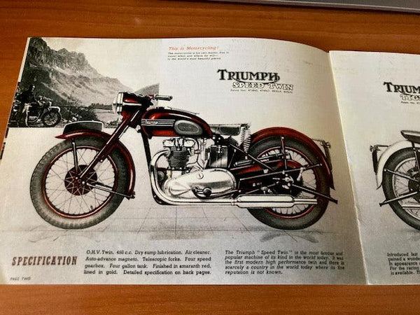 Reprint - 1951 Triumph Catalogue