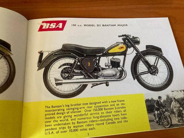 Reprint - 1956 BSA Catalogue