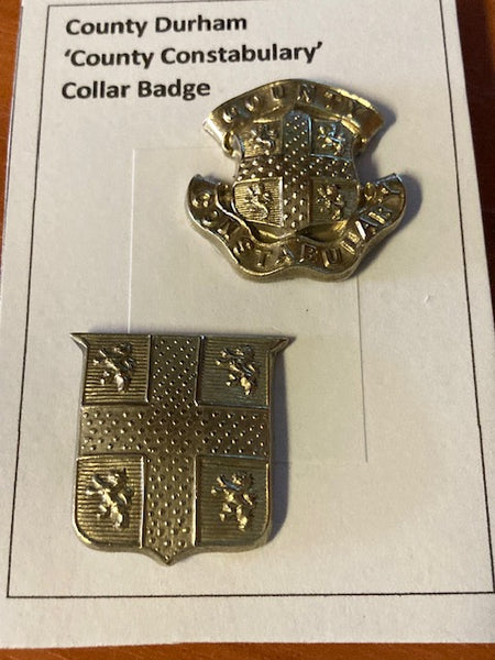 2 - Different County Durham Collar Badges