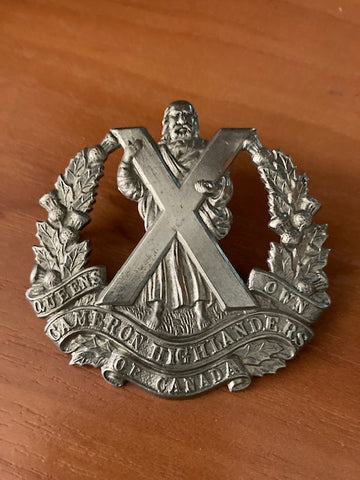 Queen's Own Cameron Highlanders of Canada Cap Badge