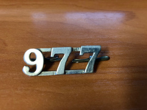 UK - Police Numeral Title Badge