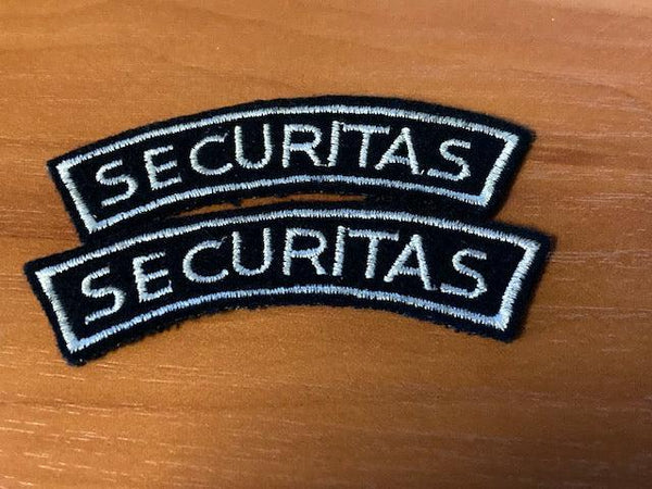 Pair of Securitas Shoulder Titles