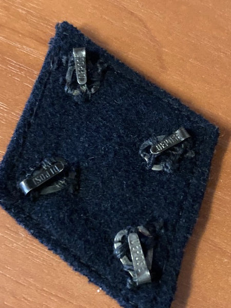 French 18th Signals Collar Tab