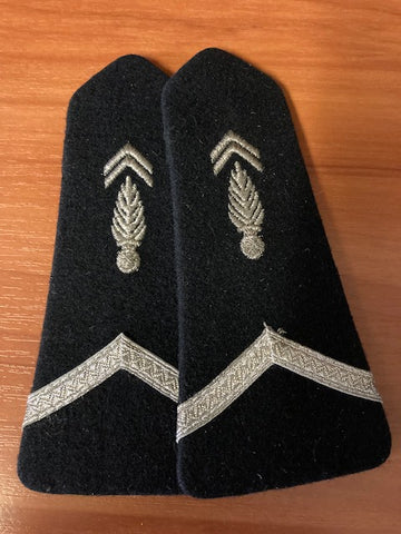 French Gendarme Rank Epaulette Pair 1950-1985