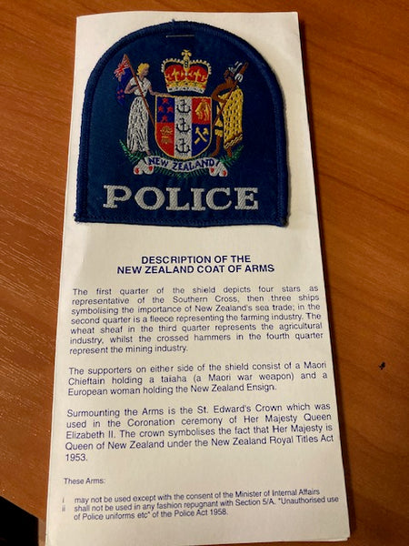 NZ Police Patch Folder