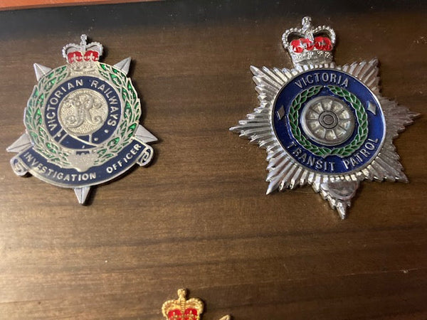 Victoria Railways Transit Patrol Badges