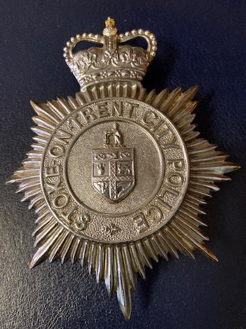 Stoke On Trent City Police Helmet Plate