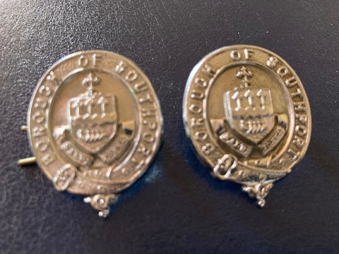 Borough of Southport Police Collar Pair