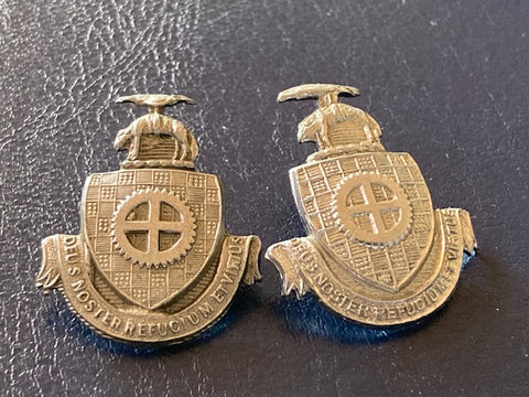 Drewsbury Borough Police Collar Badge Pair