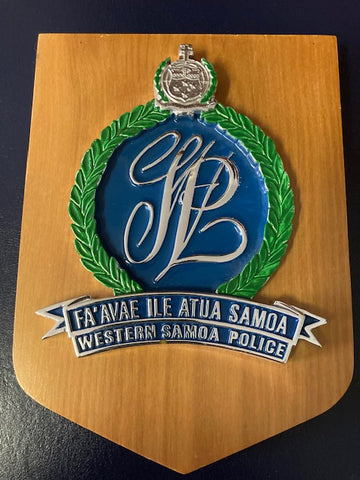 Western Samoa Police Plaque