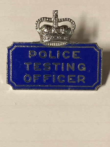 1960's - NSW Police Testing Officer Enamel Badge